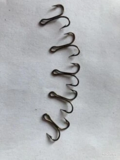 100 Hameçon Double N 8 Réf 9906 Bz Limerick Droit Pêche Vmc Promo