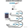 HAMEÇON TÊTES PLOMBÉES 60° FLASHMER 4/0 -Abu Magasin 00001 HAMEcON TeTES PLOMBeES 60 FLASHMER 4 0