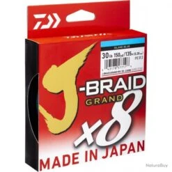 J-Braid Bleu Grand X8 270 M Tresse Daiwa 28/100 / #4 / 26,5 Kg / 58 Lb