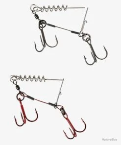 MONTAGE CORKSCREW STINGER 2 TRIPLES Taille 2/0 - 31kg