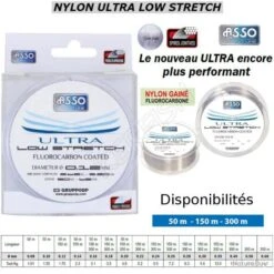 NYLON ULTRA LOW STRETCH ASSO 150 M 0.40 Mm