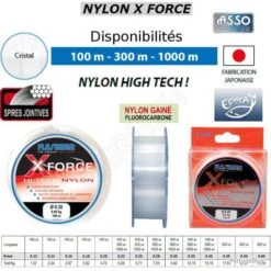 NYLON X-FORCE FLASHMER 0.35 Mm 1000 M