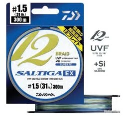 Saltiga 600 M 12 Braid EX Multicolore Daiwa 26/100 #3 24,8 Kg 55 Lb