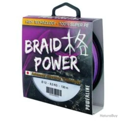 Tresse Powerline Braid Power 130m Violet 20/100