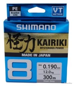 Tresse Shimano Kairiki 8 300m Steel Grey 23/100
