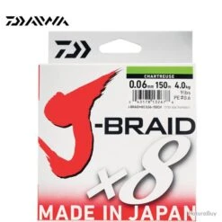 Ligne Tresse Daiwa J-Braid X8 150m Chartreuse 06/100