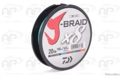 Tresse Daiwa J Braid X 8 Multicolores 150 M 4,0 Kg 0.06mm