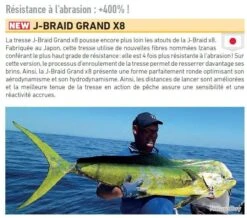 J-Braid Bleu Grand X8 270 M Tresse Daiwa 35/100 / #6 / 36 Kg / 79 Lb -Abu Magasin 00004 J Braid Bleu Grand X8 270 M Tresse Daiwa 35 100 6 36 kg 79 lb