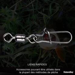 50 Emerillon Agrafe Inox Pour La Peche, Modele: 2/0 -Abu Magasin 00005 50 Emerillon Agrafe Inox pour la Peche Modele 2 0