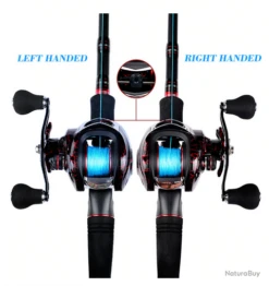 Moulinet De Pêche Baitcasting Traine 7.2:1 M14 Droitier Ou Gaucher Couleur Argent -Abu Magasin 00012 Moulinet de peche Baitcasting traine 7.2 1 M14 droitier ou gaucher couleur Argent