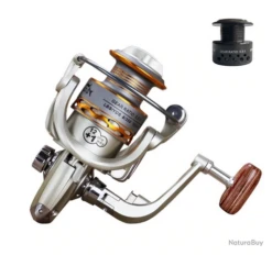 Moulinet De Pêche Carnassiers, Mer, Surfcasting 4000 M5 Avec Bobine De Rechange -Abu Magasin 00022 Moulinet de peche carnassiers mer surfcasting 4000 M5 avec bobine de rechange